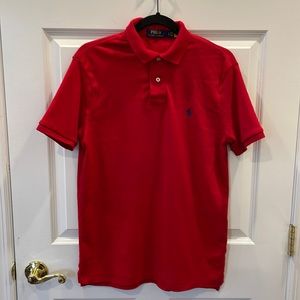 Men’s Red Cotton Polo by Ralph Lauren Small